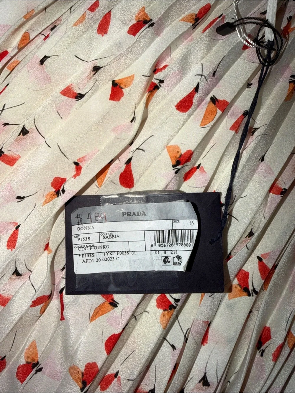 Prada lightweight pleated